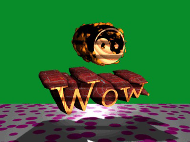 3D text I created in 1994 using Pixar Typestry on a Gateway 2000 PC
