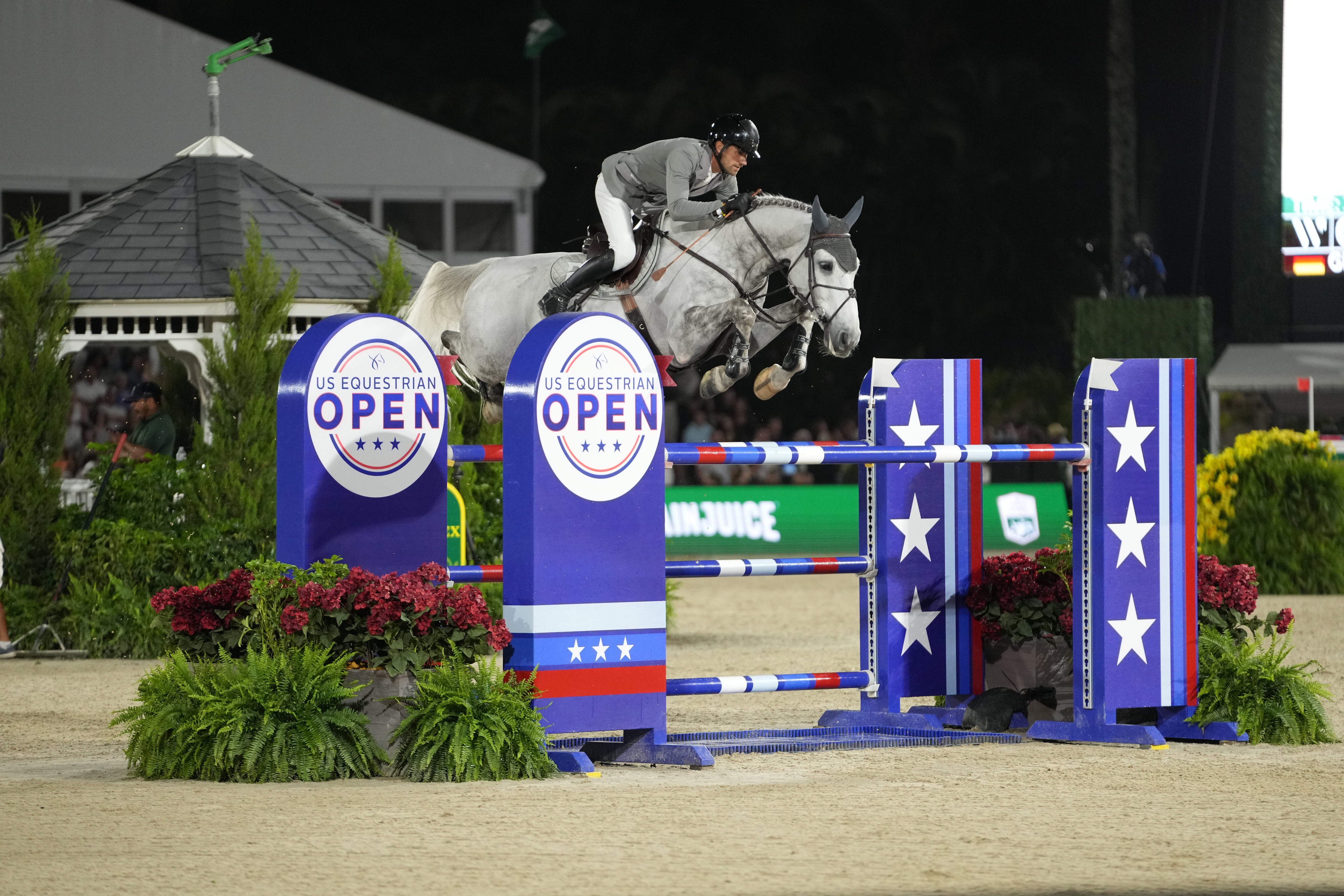 SHOWJUMPING NEWS: new dad Christian Kukuk and Checker 47 win the Rolex US Equestrian Open grand prix in Florida.