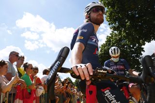 Tour de France 2022 - 109th Edition - 2nd stage Roskilde - Nyborg 202,2 km - 02/07/2022 - Quinn Simmons (USA - Trek - Segafredo) - photo Luca Bettini/SprintCyclingAgencyÂ©2022