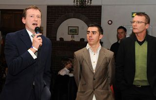 David Harmon, Russell Downing and Geoff Thomas, Downings' Out of the Saddle charity night 2009