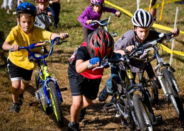 The kid's cross was very competitive.
