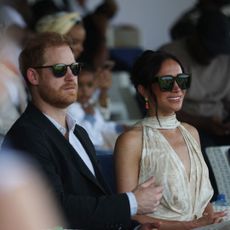 Prince Harry and Meghan Markle attend a charity polo game in Nigeria