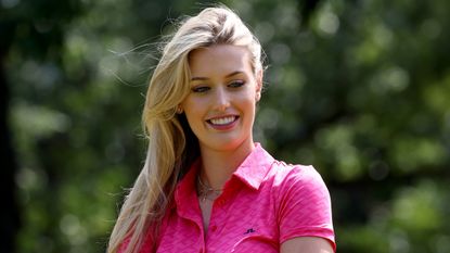 Annabel Angel during a Pro-Am