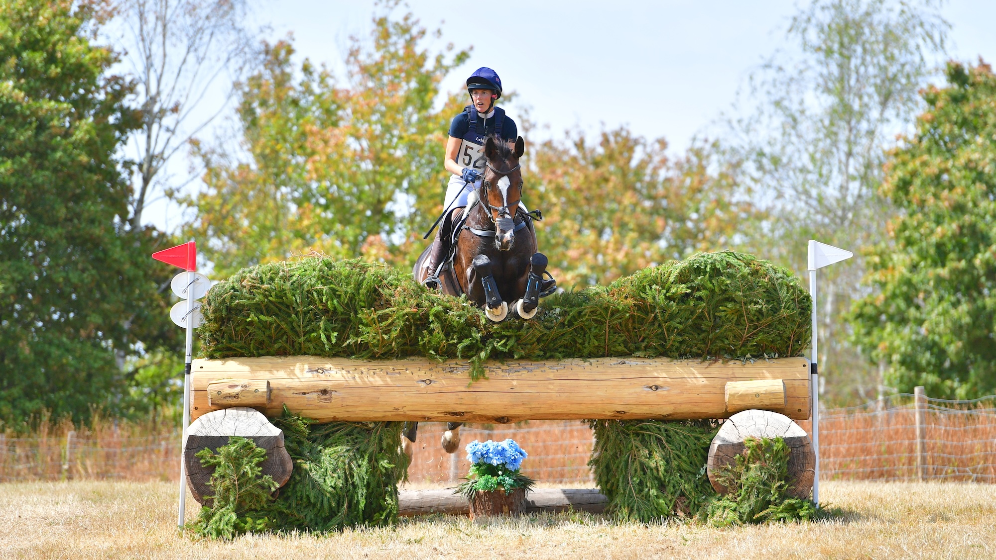 Emily Young-Jamieson and eight-year-old La Vita 44, third in Hartpury British novice championship