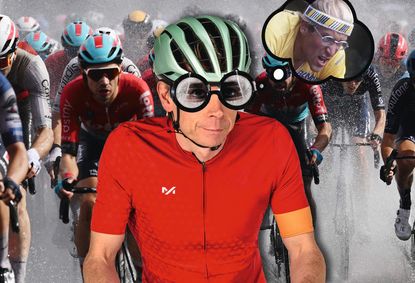 Red cycling online glasses