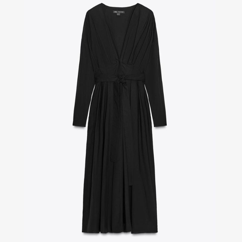 Zara long black dress