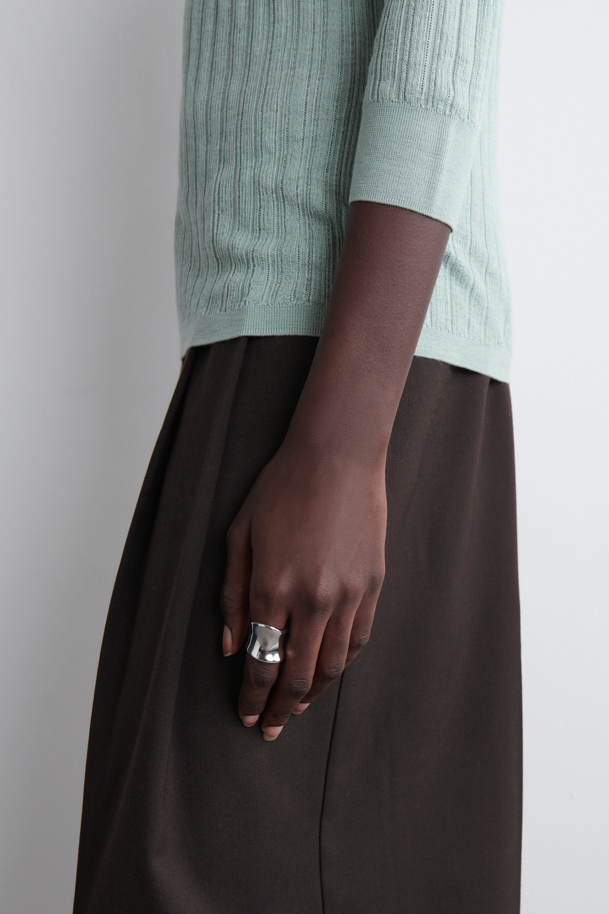 Elongated Sculpted Ring