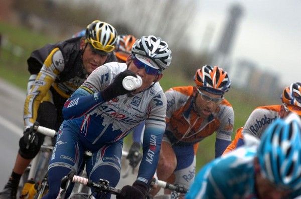 Robbie McEwen (Katusha) in the Gent-Wevelgem escape.