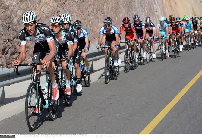 Stijn Vandenbergh, Zdenek Stybar and Rigoberto Uran