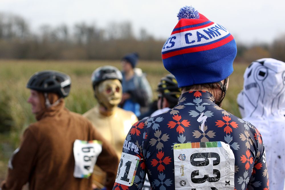 That's one way to keep the head warm at SSCXWC 2016