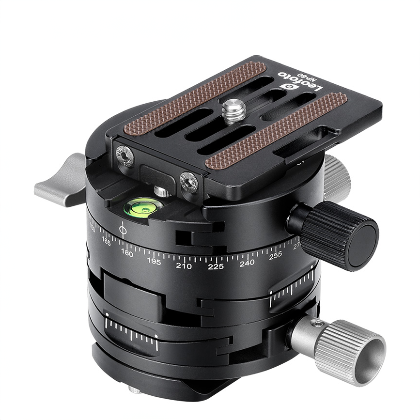 Leofoto G2 geared head on a white background