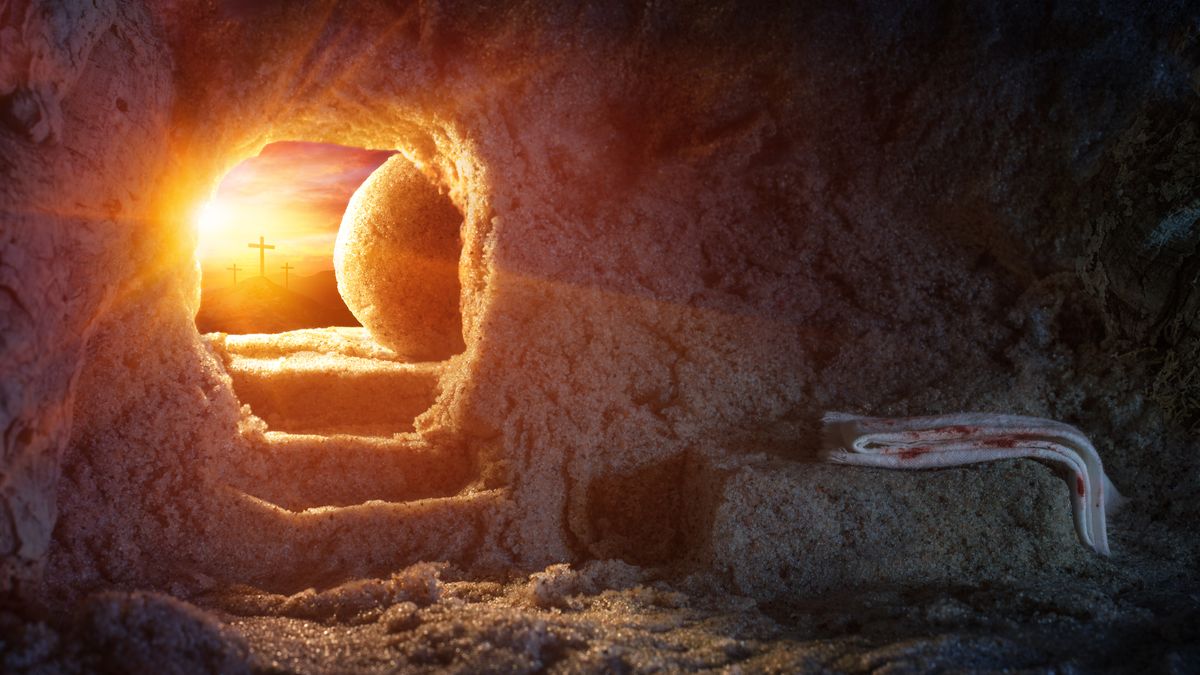 Biblical archaeology, empty tomb.