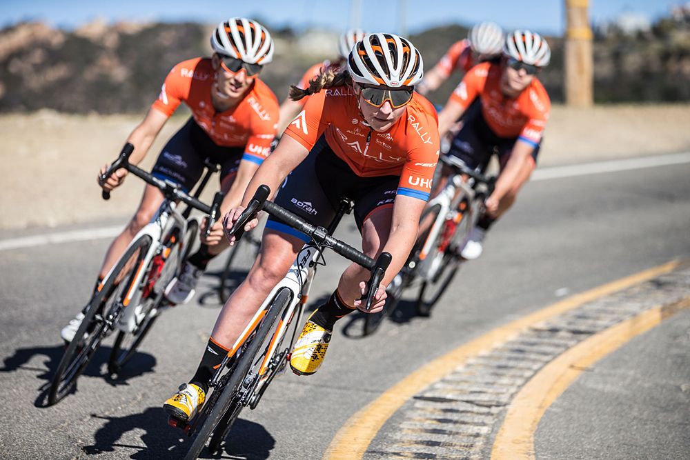 Megan Jastrab racing for Rally UHC Cycling in 2019