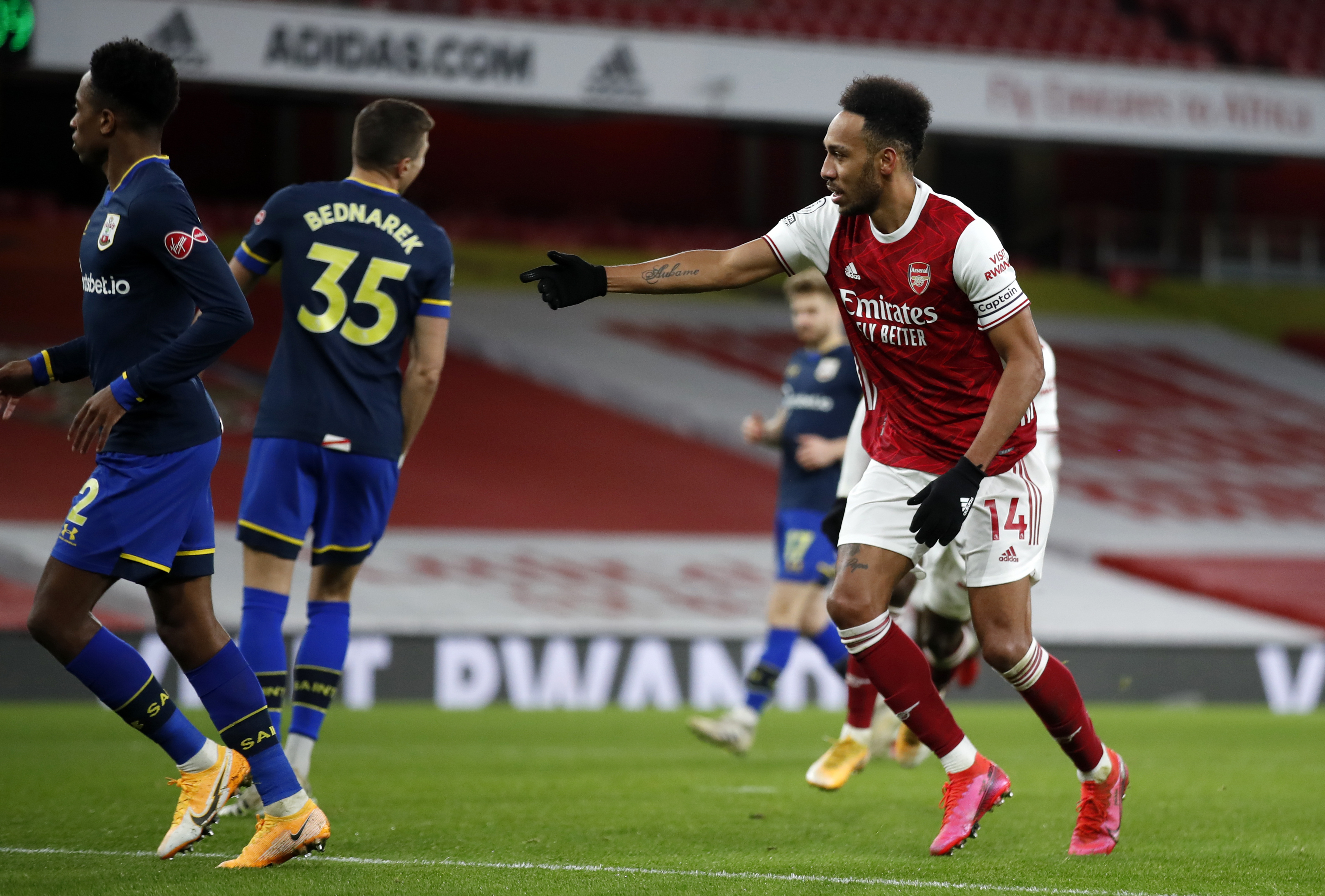 Aubameyang's goal in the recent draw against Southampton was just his third Premier League goal of the season.