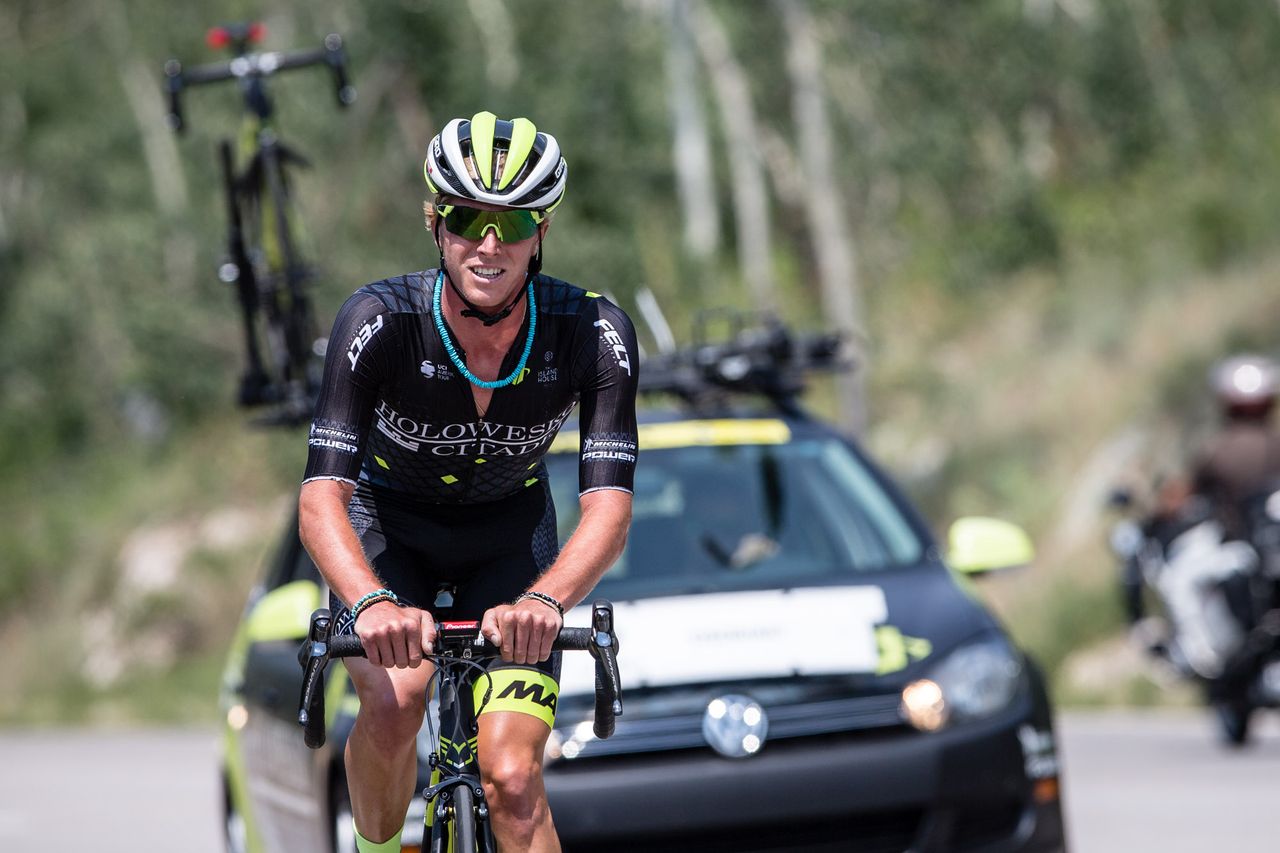 Taylor Eisenhart (Holowesko-Citadel p/b Hincapie Sportswear) riding to 12th