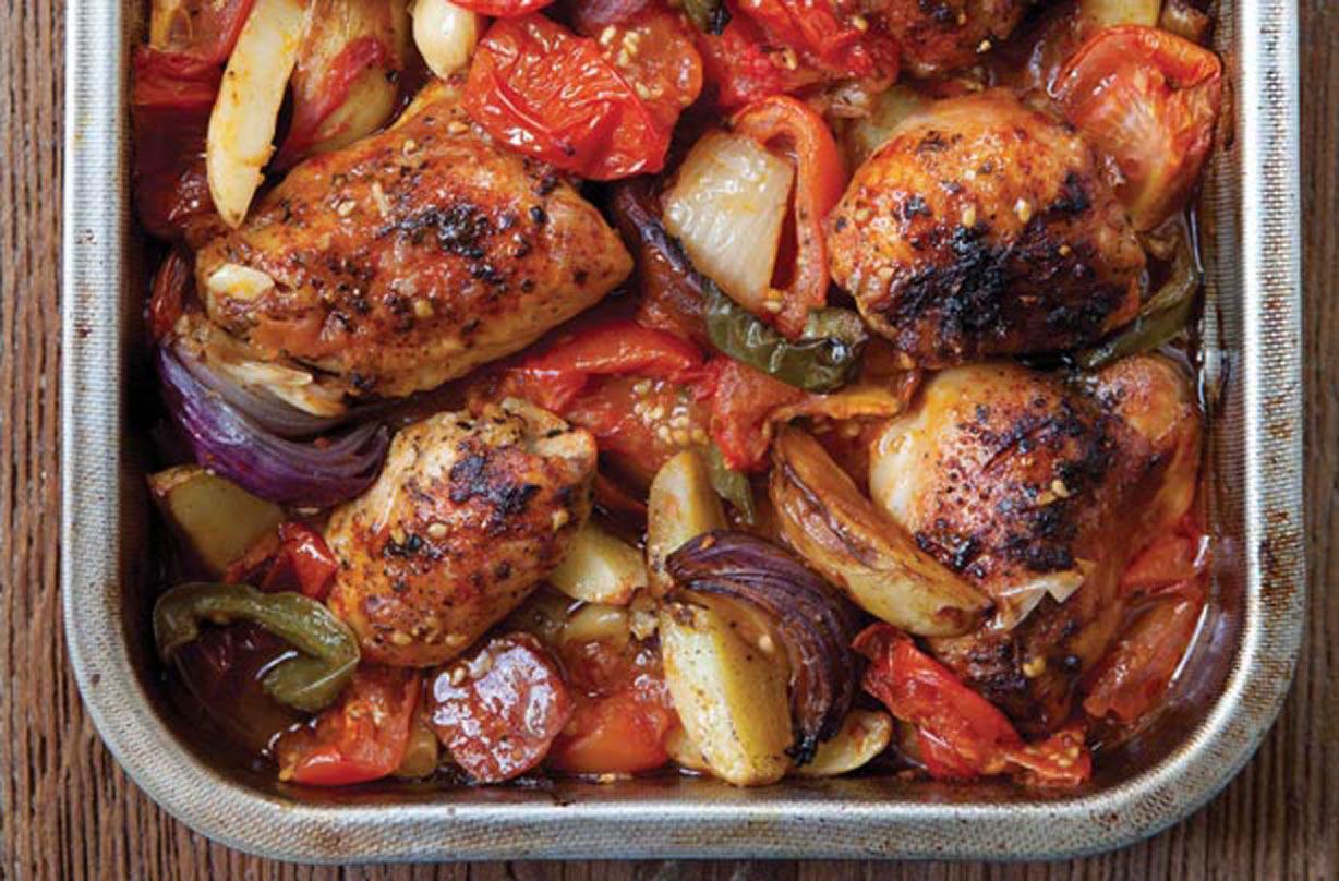 Hairy Bikers Spanish-style chicken bake