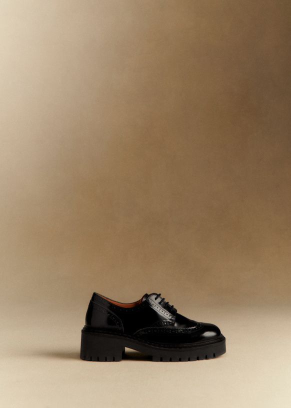 Jacob Derbies - Glossy Black - Bovine Leather - Sézane