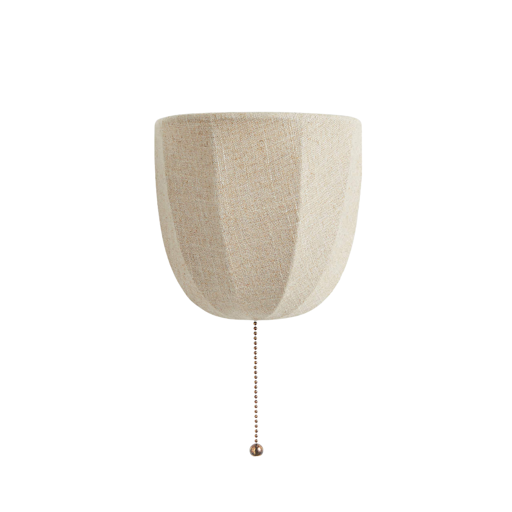 a fabric wall sconce