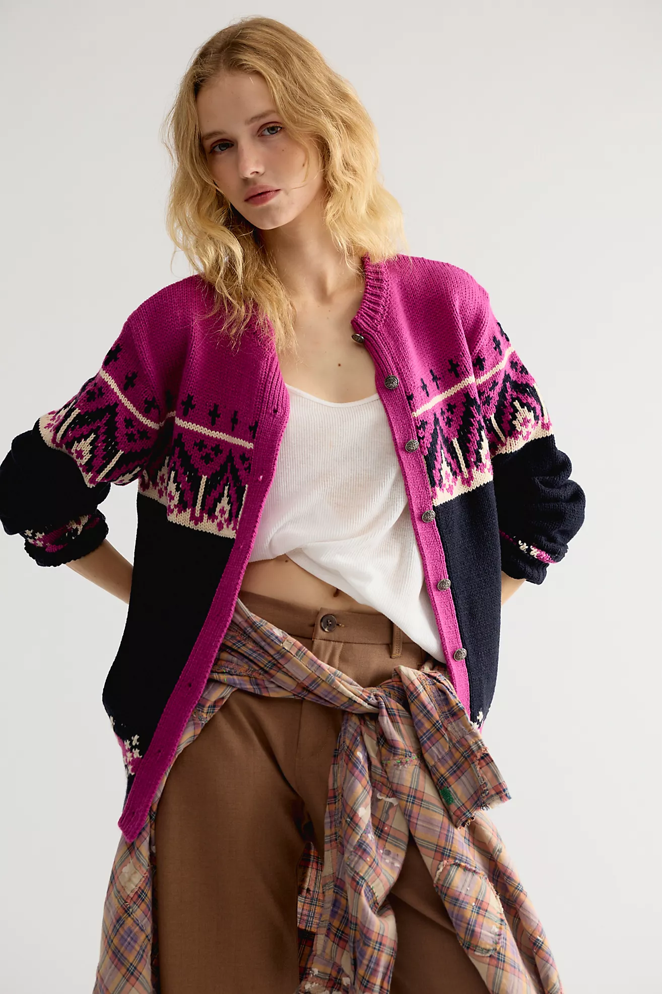 Anna Sui Fair Isle Cardi