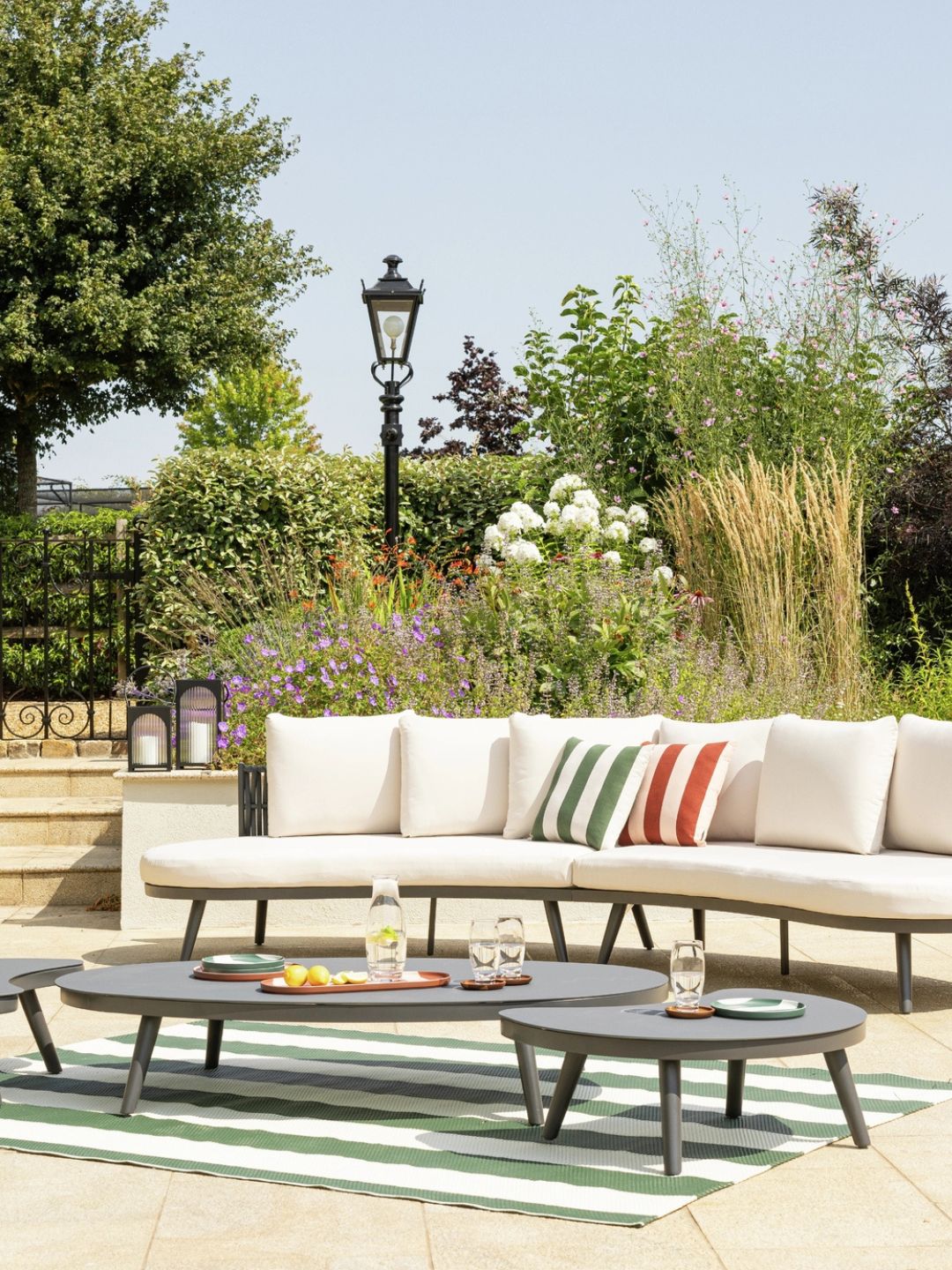 Habitat, Santorini 6 Seater Rattan Effect Garden Sofa Set