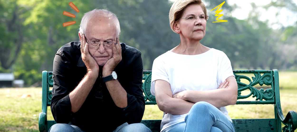 Bernie Sanders and Elizabeth Warren.