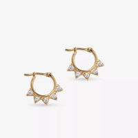 Gold-Plated Brass and Cubic Zirconia Huggie Earring | Was £35, now £24.50 at Selfridges (save £10.50)