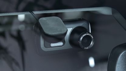 The best dash cam, a Nextbase 622GW, on a car's windscreen