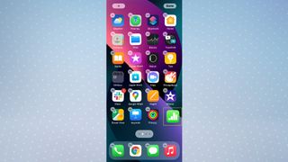 iOS Home Screen with app highlighted demonstrated the multiple app feature