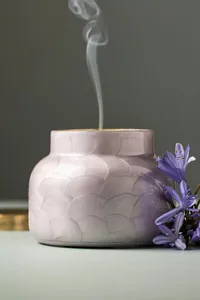 Capri Blue Volcano Lavender Capiz Jar Candle