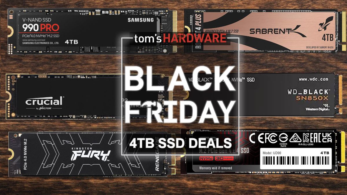 Grab a Black Friday deal on a 4TB SSD for 5 cents per GB while they last – 8TB models as low as 7 cents per GB