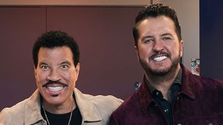 Lionel Richie and Luke Bryan on American Idol.