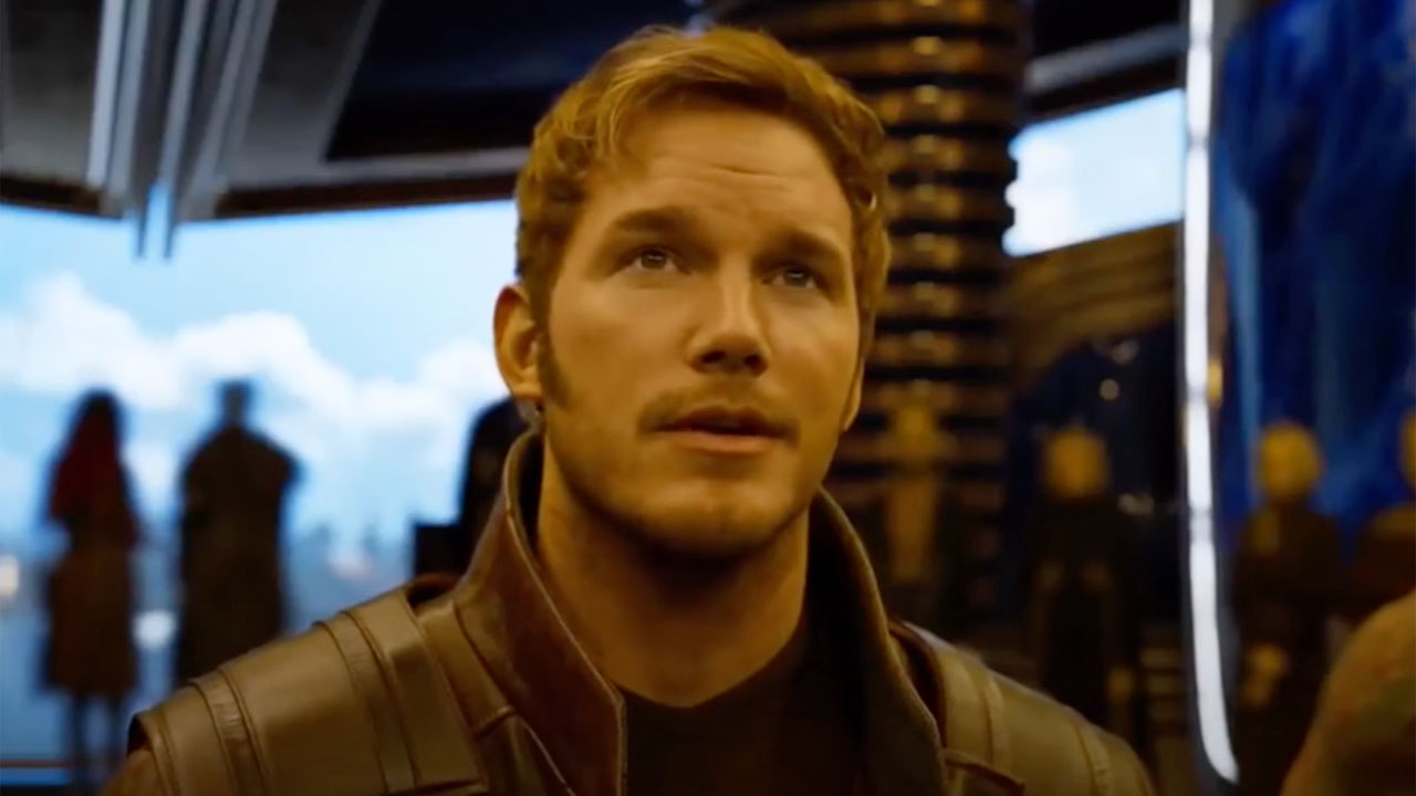 Chris Pratt in footage from Guardians of the Galaxy Vol. 2