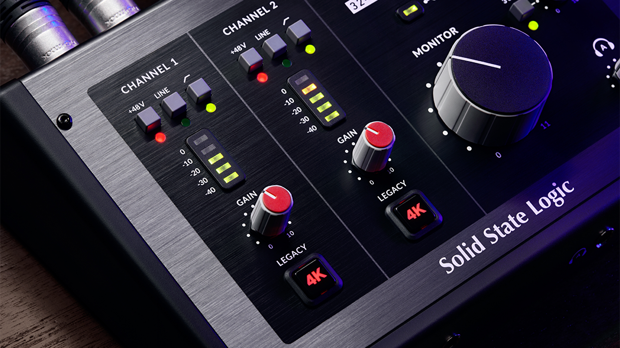 A photo of the SSL 2+ MKII digital audio interface