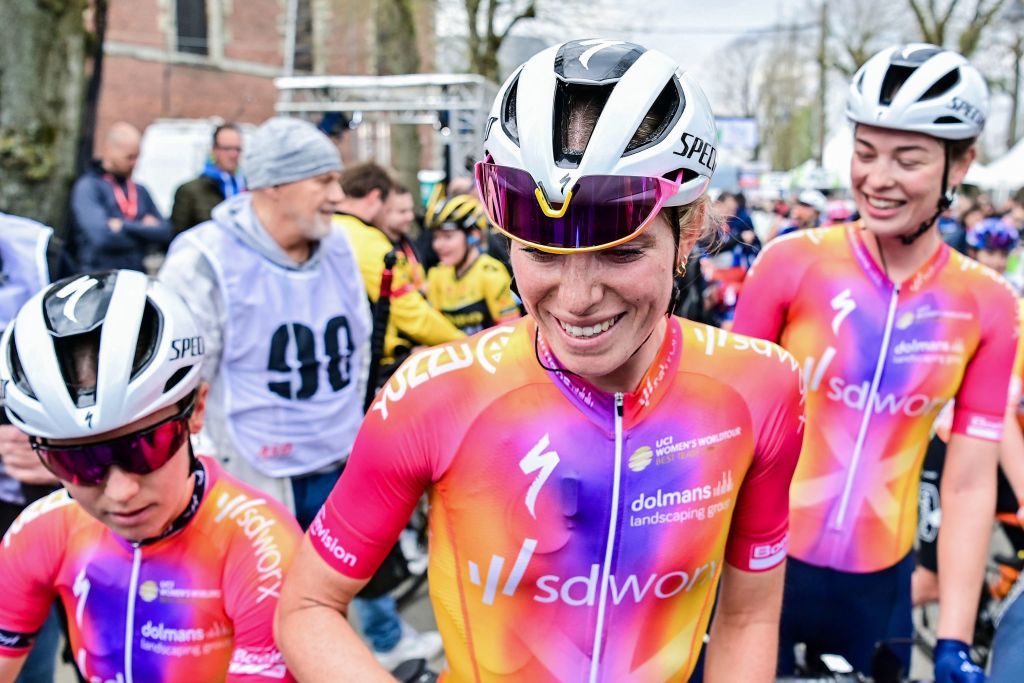 Demi Vollering of SD Worx after winning Flèche Wallonne Femmes