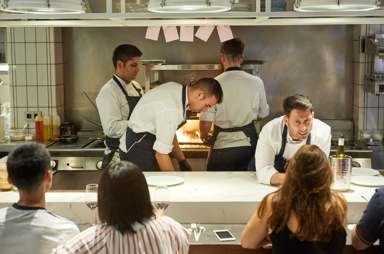 chefs in a restaurant