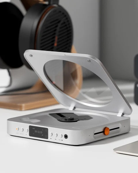 Fosi Audio CD player on a desk