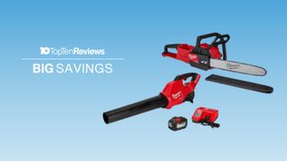 Milwaukee M18 Fuel Chainsaw Kit with blower, rapid charger and battery