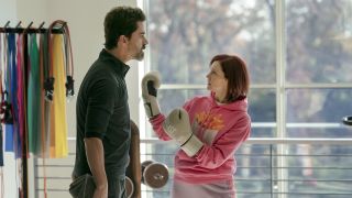 Elsbeth and Archer boxing each other in Elsbeth Season 3x11