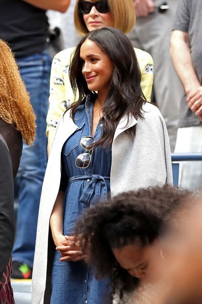 Meghan Markle Wore a Denim Dress to the US Open Final | Marie Claire