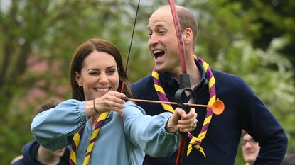 Prince William and Kate Middleton competing against one another