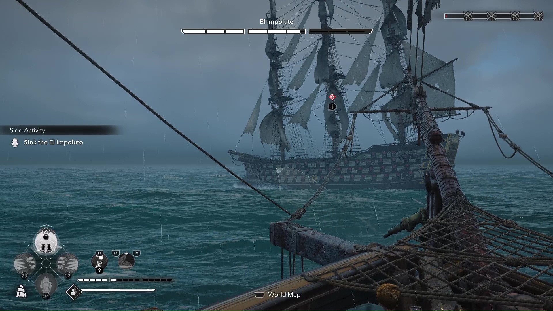 El Impoluto is the most aggressive of all the Legendary Ships in Black Flag Resynced