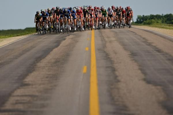 The men had wide open roads for today's stage.