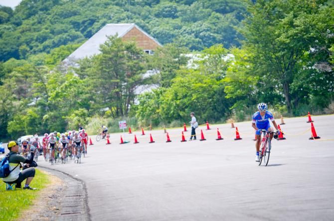 Yoshimitsu Hiratsika (Aisan Racing) tried to make solo breakaway