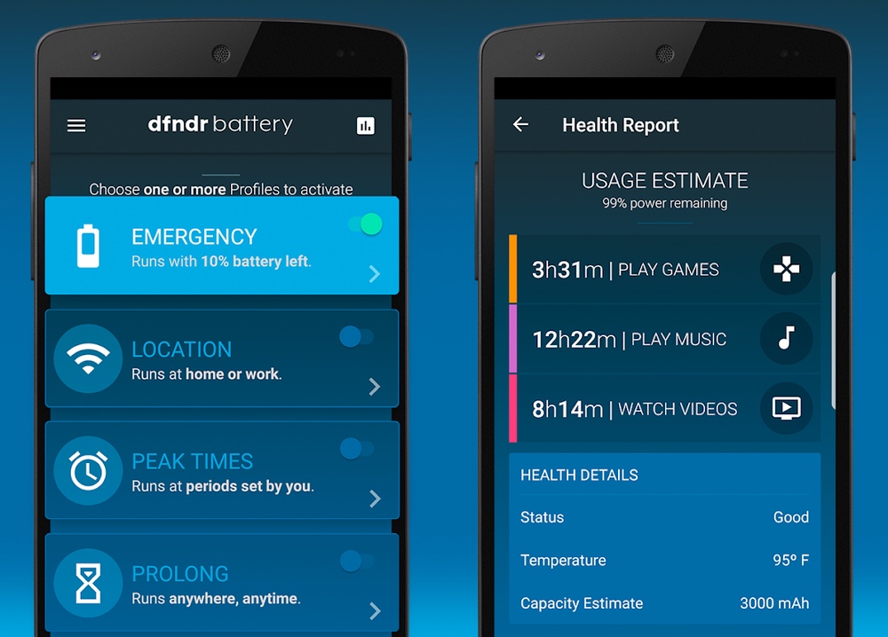 best battery apps: dfndr battery