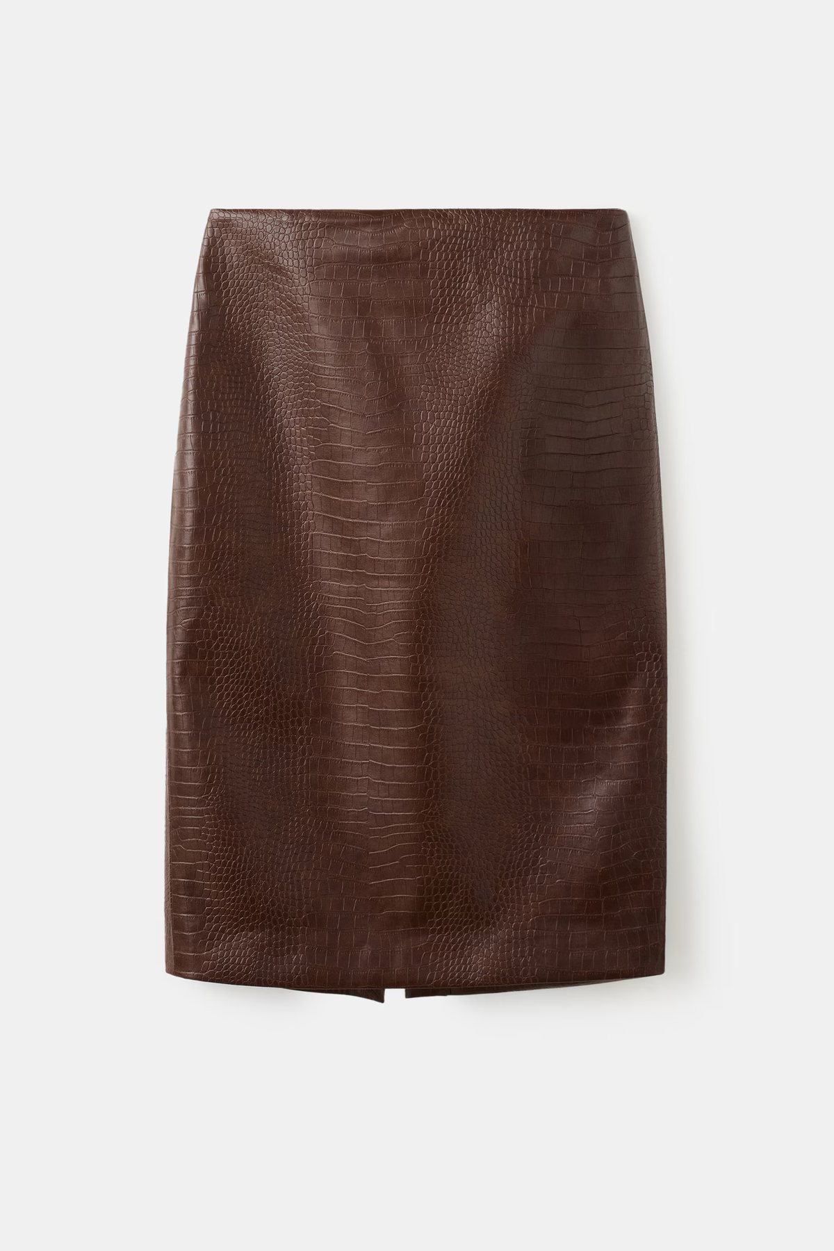 Croc-Effect Midi-Skirt - Women | Mango Usa