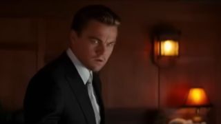 Leonardo DiCaprio looking confused in Inception