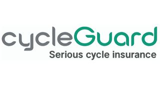 The CycleGuard logo, grey and green text on a white background