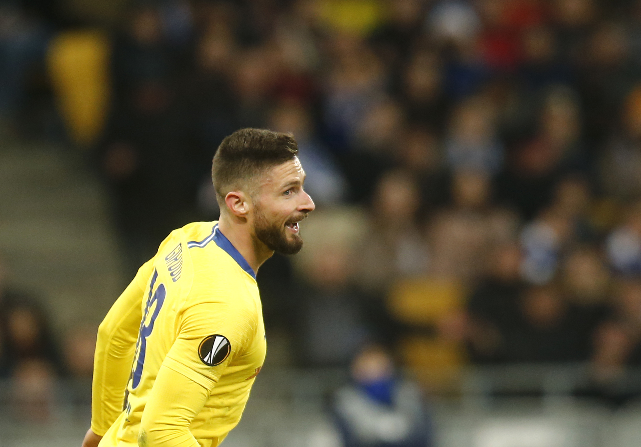 Olivier Giroud now has nine Europa League goals