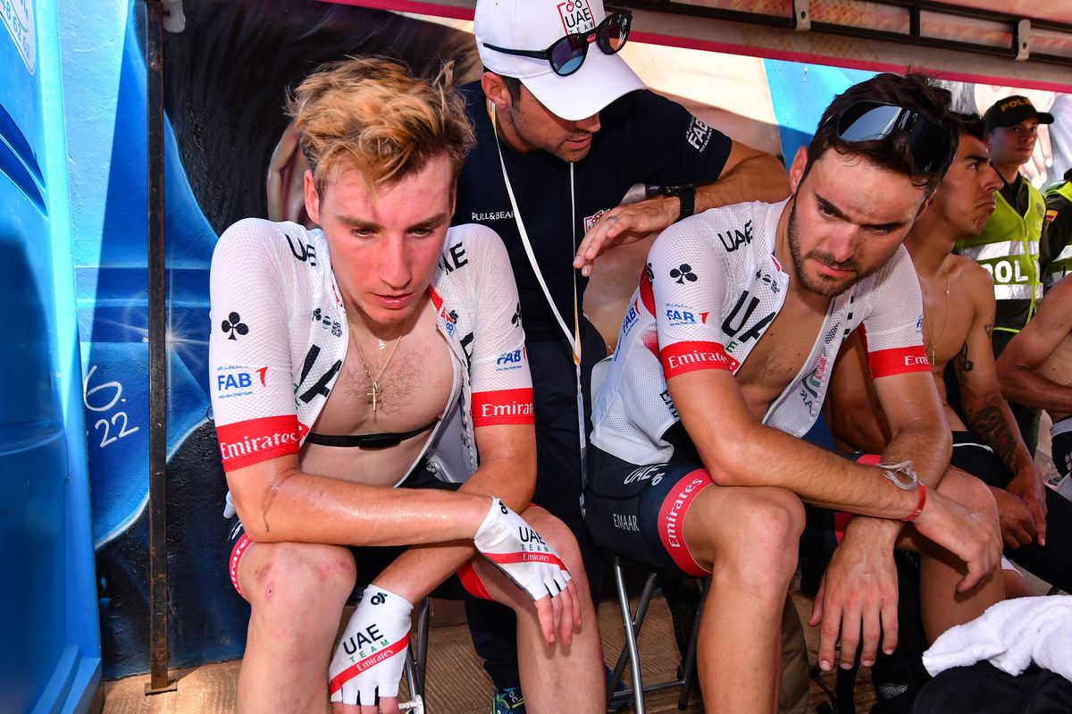 UAE Team Emirates after a hot stage