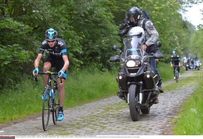 Chris Froome (Team Sky) hasn't raced on the cobbles during a Tour de France